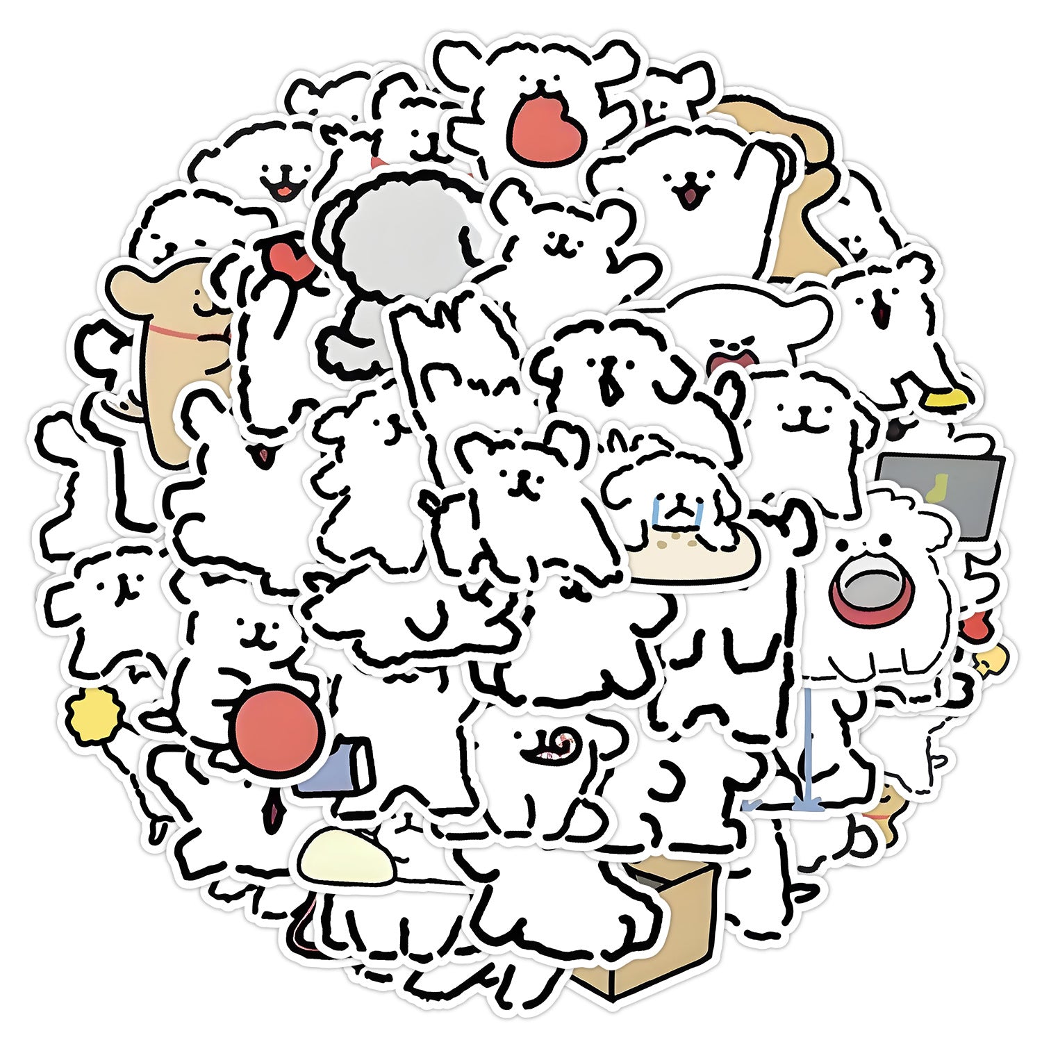 Wholesale 50 Able  Puppy Doodle Stickers